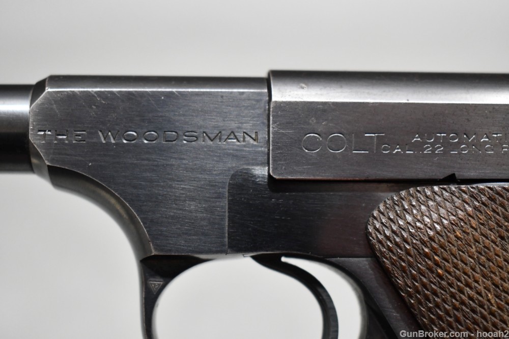 Nice Colt Woodsman Semi Auto Pistol 4 5/8" 22 LR 1937 C&R-img-12