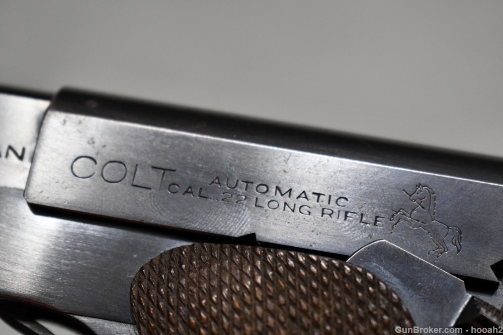 Nice Colt Woodsman Semi Auto Pistol 4 5/8" 22 LR 1937 C&R-img-29