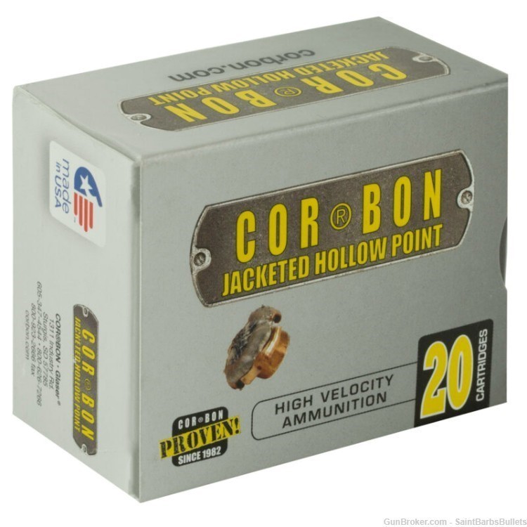 CorBon .45 Long Colt +p 200 Grain JHP –20 Rounds-img-1