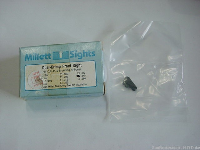Millett dual-crimp front sight-img-0