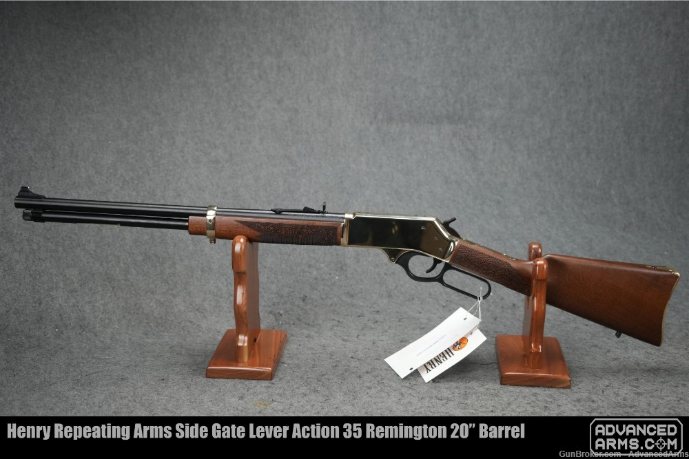 Henry Repeating Arms Side Gate Lever Action 35 Remington 20” Barrel-img-1