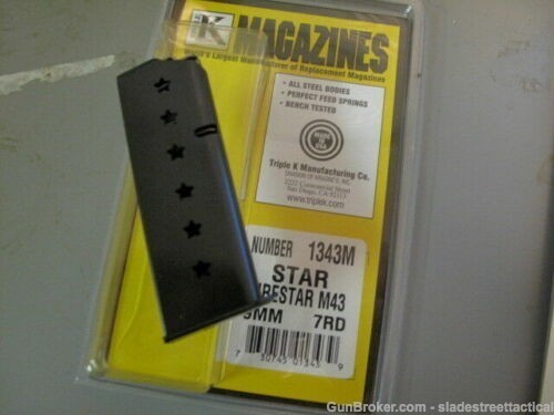 1 SINGLE Fits STAR FIRESTAR M43 Magazine 9mm Mag Mags USA MADE 9 mm 7rd-img-0