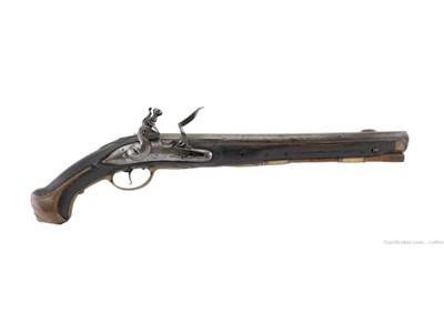 Scarce Danish 14 Bore 1753 Model Flintlock Military Pistol (AH6402)