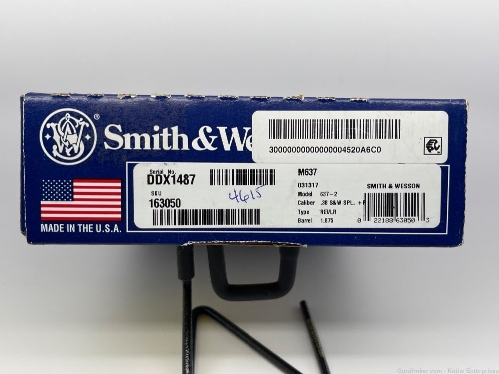 Smith & Wesson Model 637-2 Airweight 38 Spl +P Very Good-img-23
