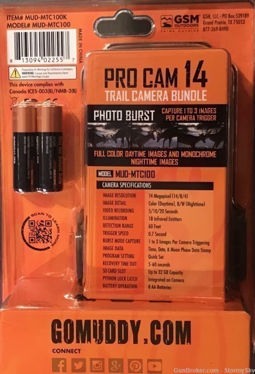 Muddy Pro-Cam 14 Trail Camera with SD Card and Batteries – 14MP-img-2