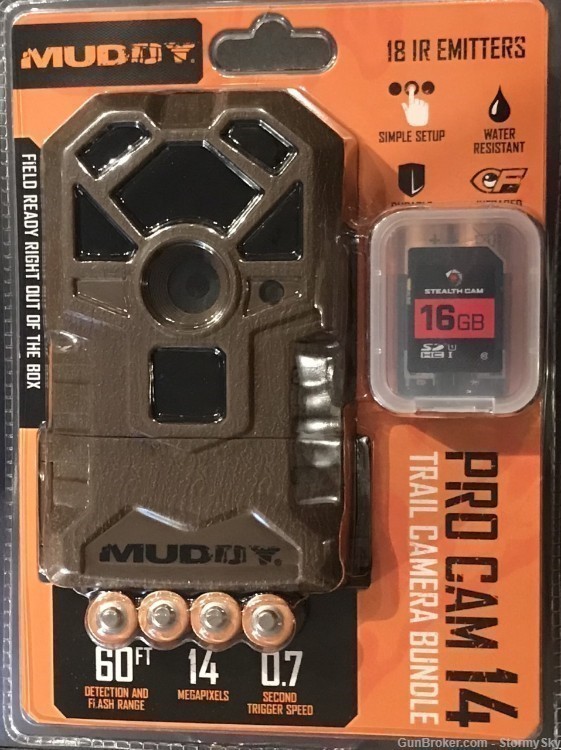 Muddy Pro-Cam 14 Trail Camera with SD Card and Batteries – 14MP-img-0