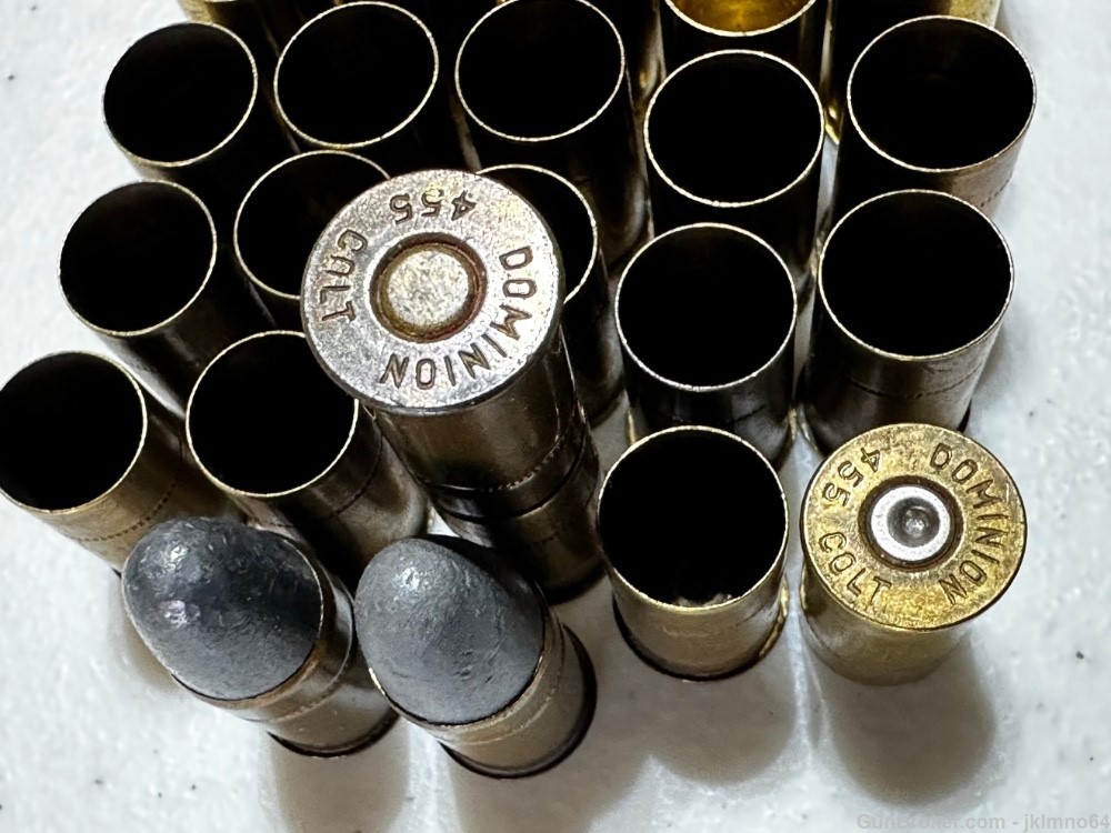 36 pieces of 455 Colt Eley Webley brass cases-img-3