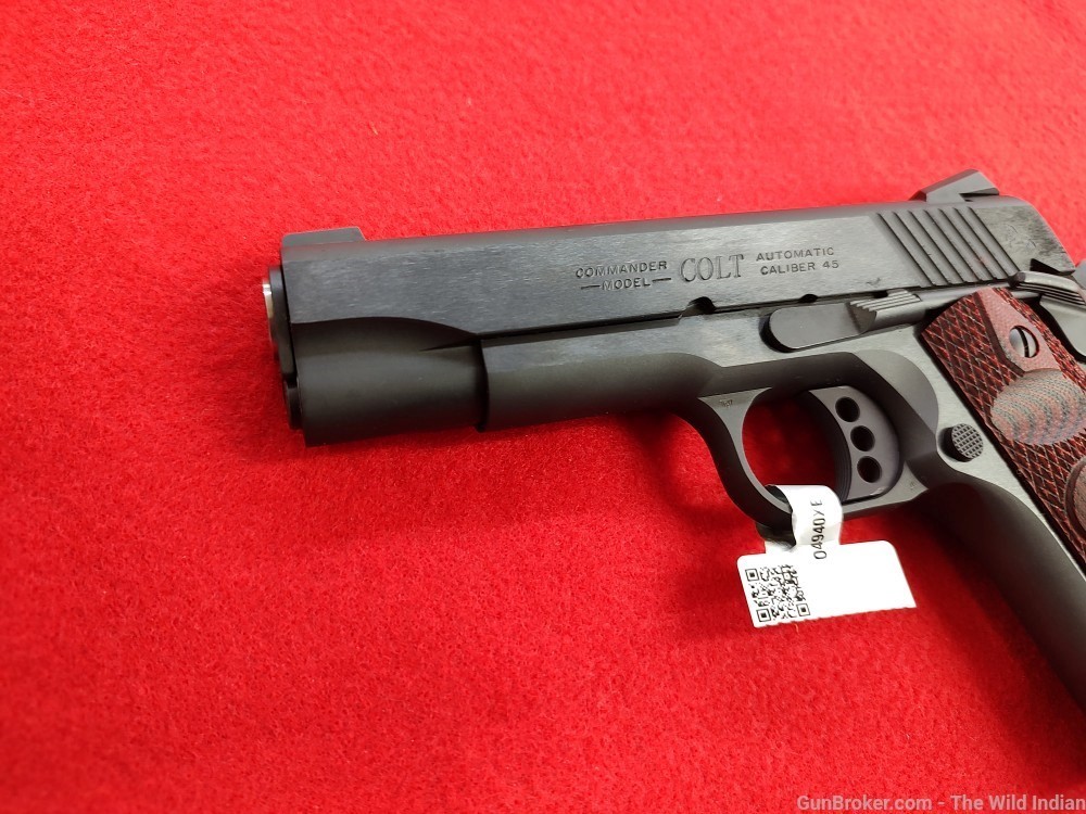 COLT Combat Commander, .45 ACP, 4.25" Barrel, Novak Sights, Blued, Black Ch-img-6