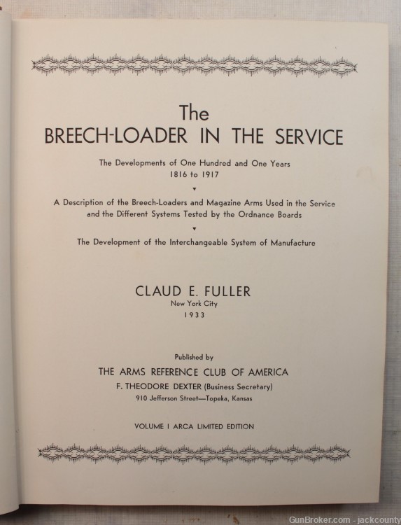 Th Breech-Loader In The Service by Claud E. Fuller 1933-img-2