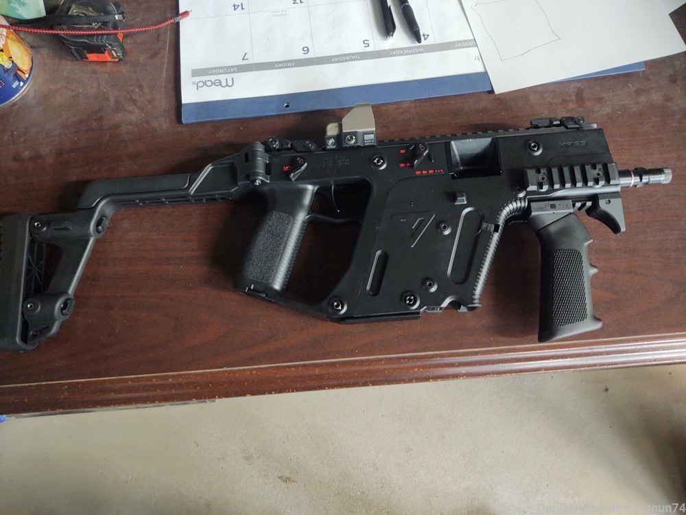 No Demo Letter Machinegun Kriss Vector Super V SMG 9mm Post Dealer Sample-img-0