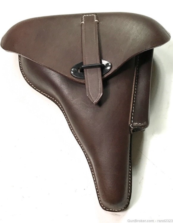 WWII GERMAN WALTHER P38 HARDSHELL PISTOL HOLSTER-BROWN-img-0