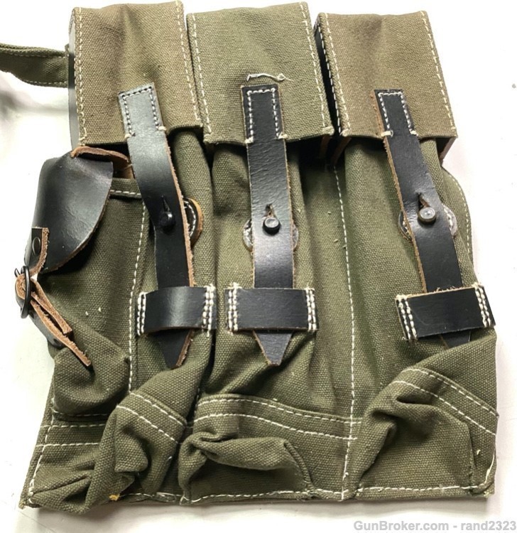 WWII GERMAN MP44 STG44 AMMO POUCHES-OLIVE-img-1