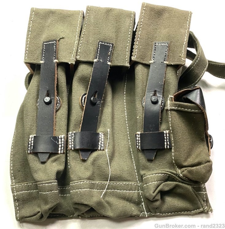 WWII GERMAN MP44 STG44 AMMO POUCHES-OLIVE-img-2