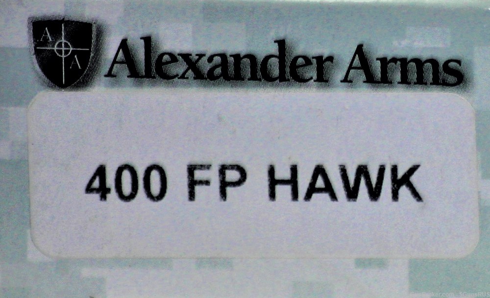 Alexander Arms .50 Beowulf 400 Grain Jacketed Flat-Point HAWK 20 Round Box-img-3