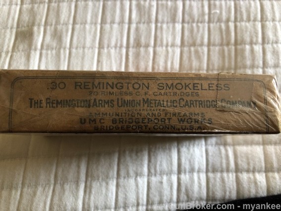 Full Sealed Box Of Vintage.30 Remington-img-1