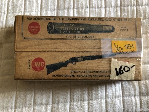 Full Sealed Box Of Vintage.30 Remington-img-0