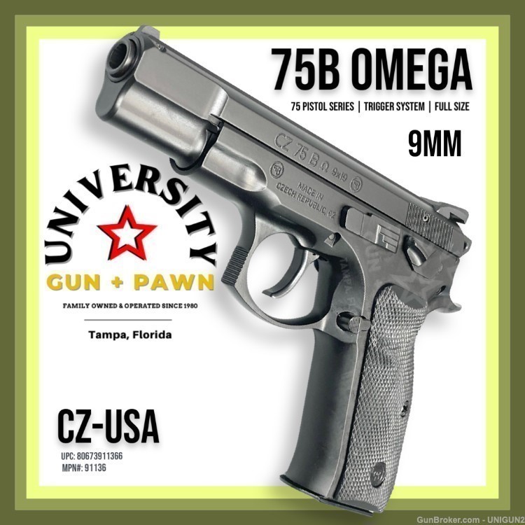 CZ-USA CZ 75 B Omega 9mm 806703911366 91136-img-0