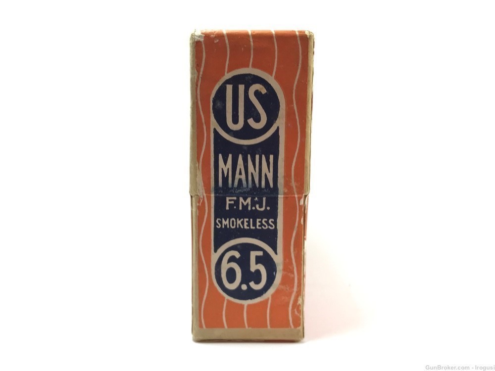 SEALED US Cartridge Co 6.5 Mannlicher Full Vintage Box 933-OX-img-3