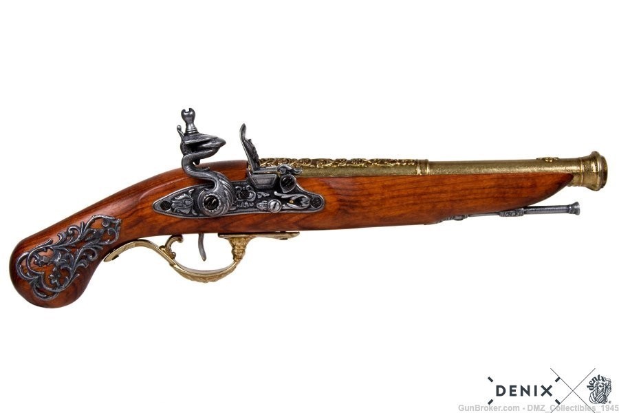 1700s British Dueling Flintlock Set Non Firing Replicas by Denix-img-2