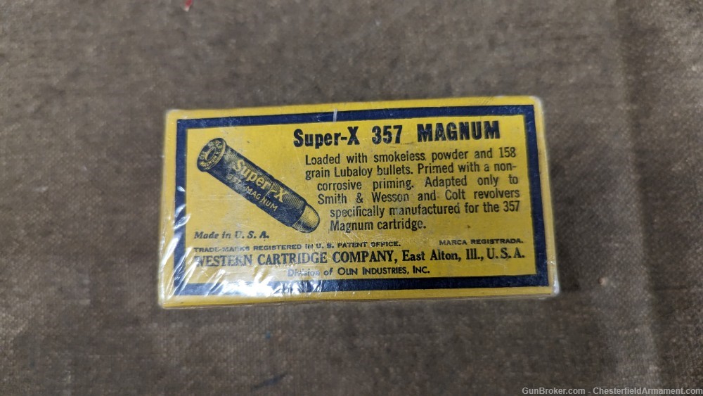 Western Super-X .357 Magnum  Early Post-War box-img-3