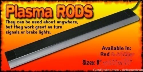 8in PAIR of DUAL COLOR Mega Plasma Rods for Harley's NEW! # GEN-MPLASMA-DC -img-0