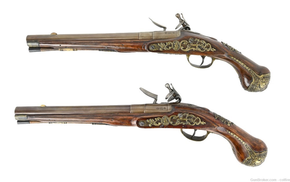 Fine Pair of English Flintlock Pistols (AH5778)-img-0