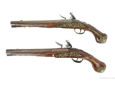 Fine Pair of English Flintlock Pistols (AH5778)