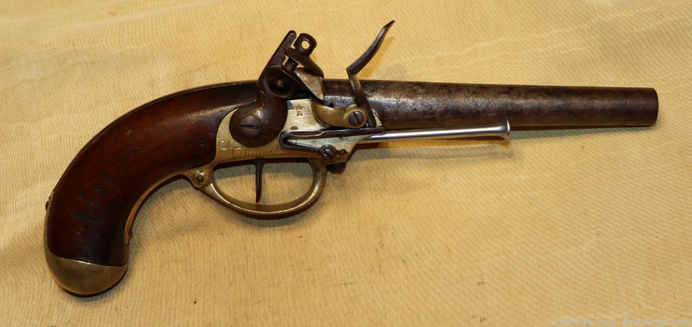 Rare US Revolutionary War-era French Model 1777 Flintlock Pistol c. 1780-img-1
