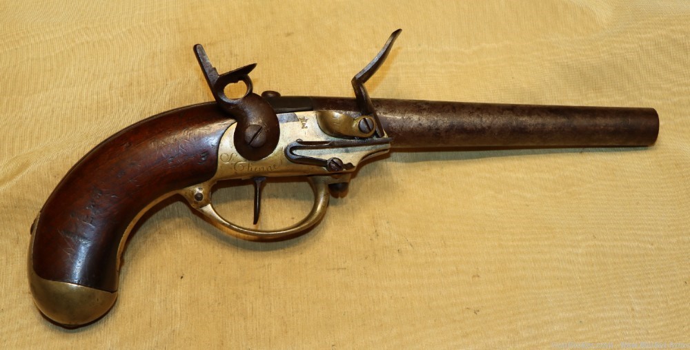 Rare US Revolutionary War-era French Model 1777 Flintlock Pistol c. 1780-img-5