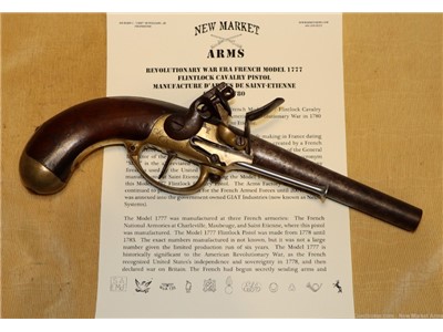 Rare US Revolutionary War-era French Model 1777 Flintlock Pistol c. 1780