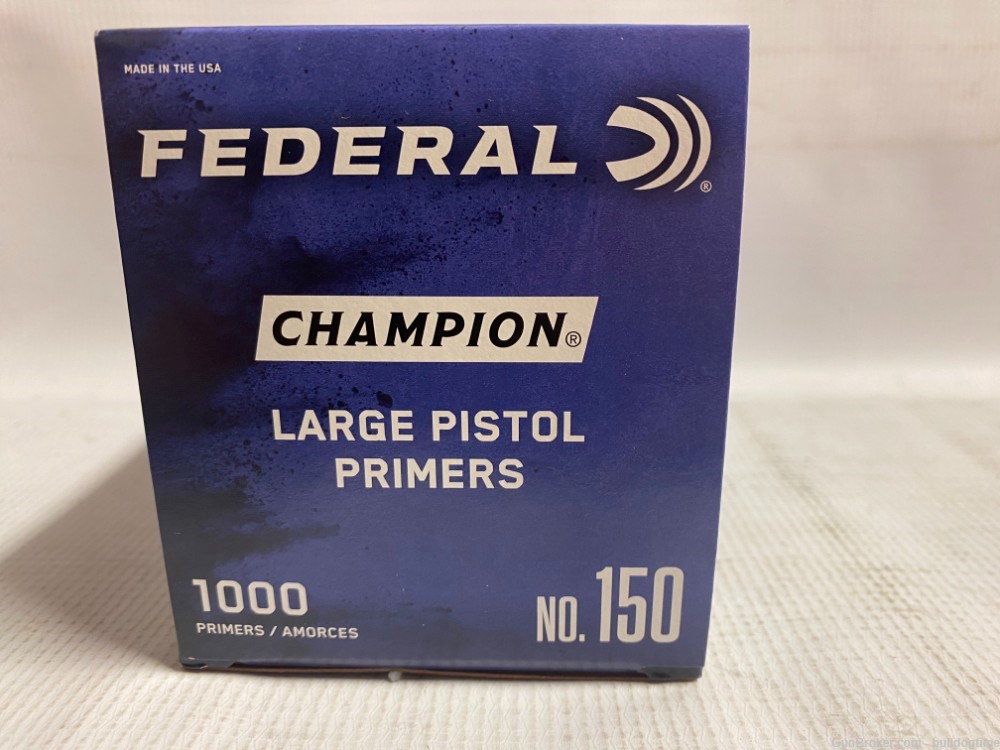 Federal Champion Large Pistol Primers #150 Brick of 1000-img-0