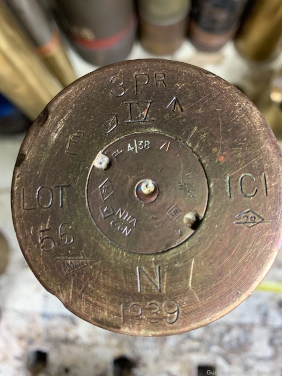 WW2 1939 dated British Naval 3pdr 47mm AP round -img-7