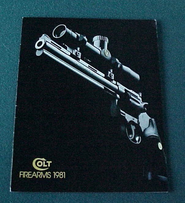 Original Colt Firearms 1981 Catalog Python-img-0