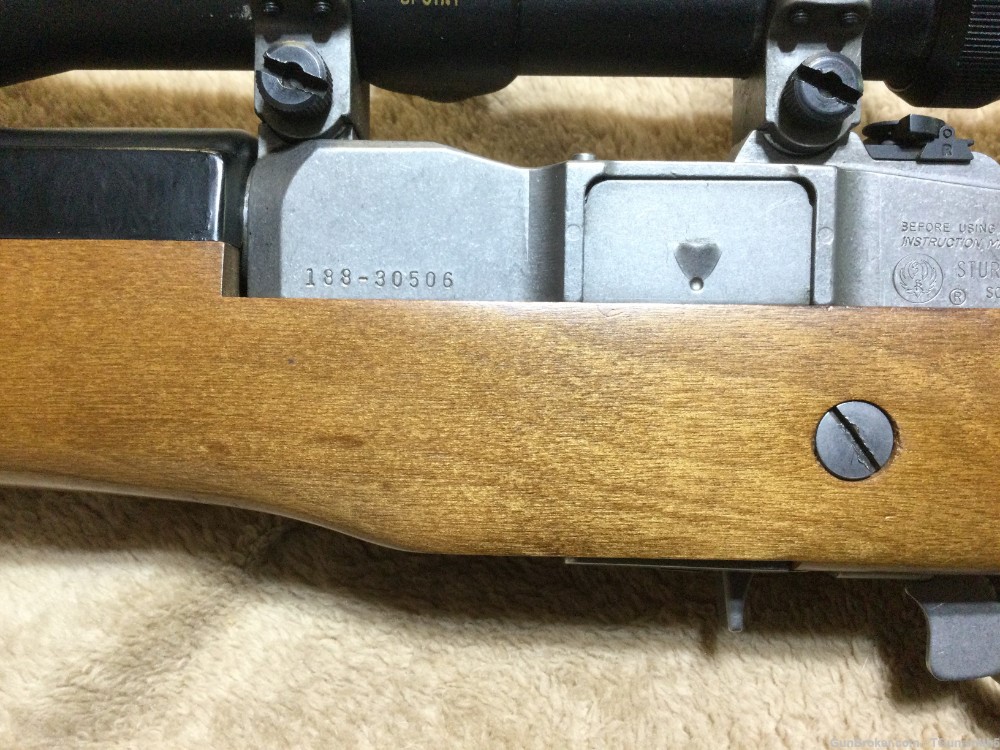 RUGER MINI-14 STAINLESS RANCH RIFLE in .223 Rem Cal. W/Acc’s-img-8