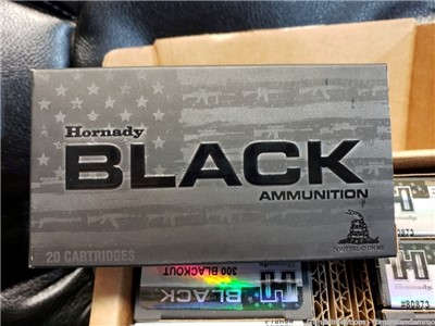 NEW 200 ROUNDS HORNADY .300 BLACKOUT 110 GRAIN V-MAX 300 BLK BLACK OUT VMAX