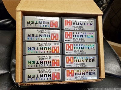 IN STOCK! NEW 200 ROUNDS HORNADY 25-06 REMINGTON ELD-X PRECISION HUNTER 110