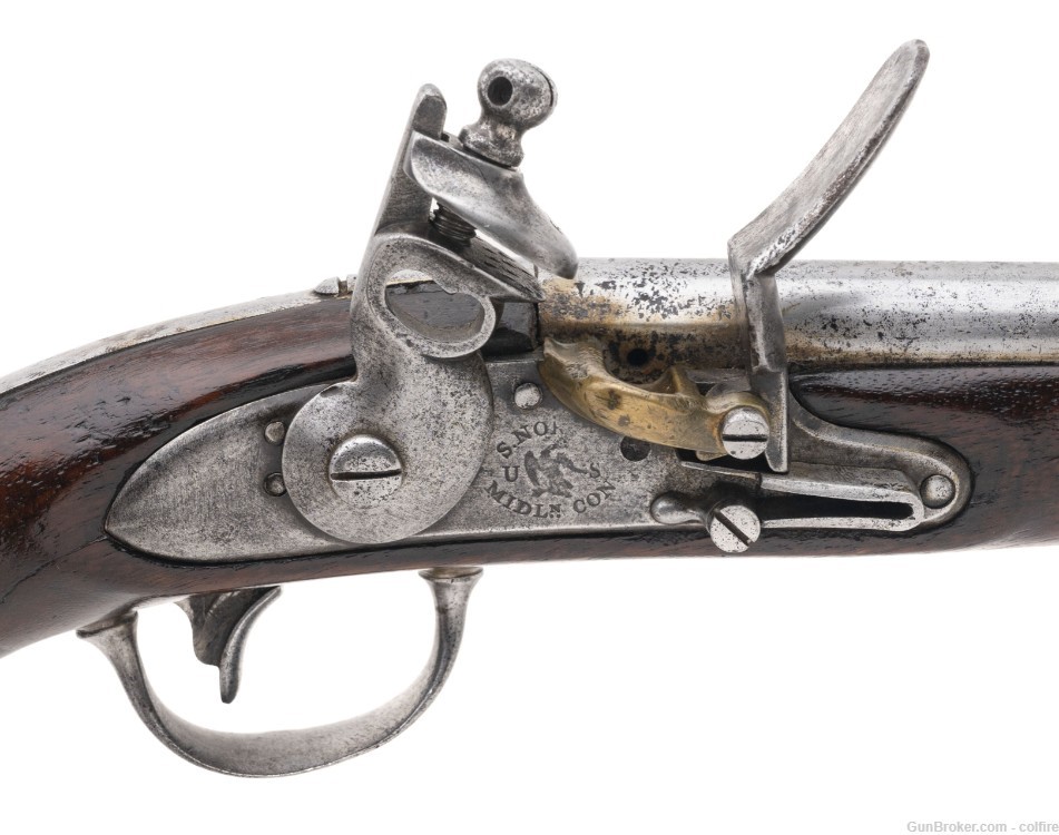 U.S. Model 1816 Flintlock pistol by S. North .54 caliber (AH8442)-img-1