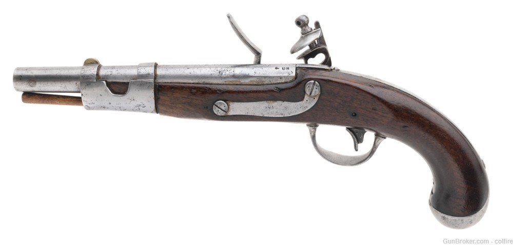 U.S. Model 1816 Flintlock pistol by S. North .54 caliber (AH8442)-img-2