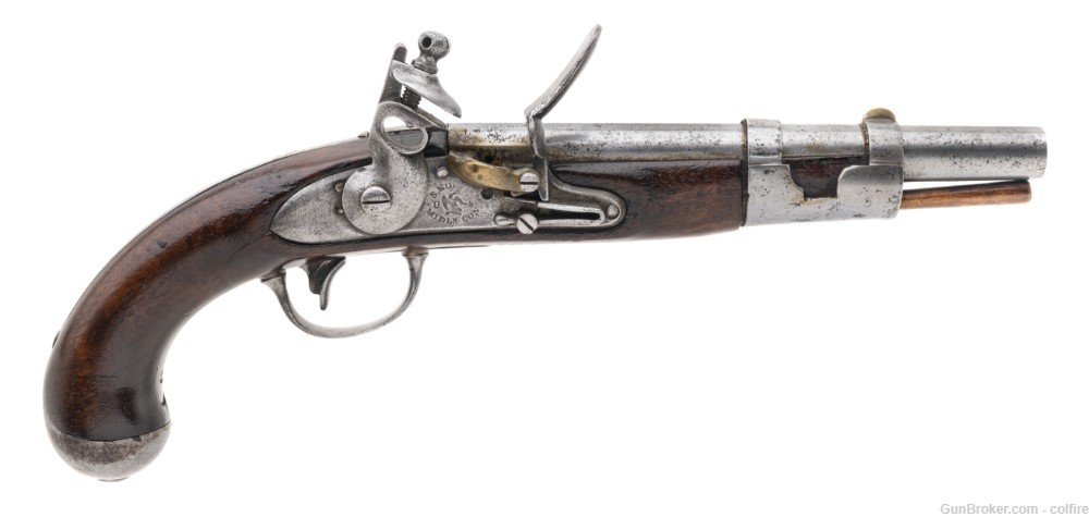 U.S. Model 1816 Flintlock pistol by S. North .54 caliber (AH8442)-img-0
