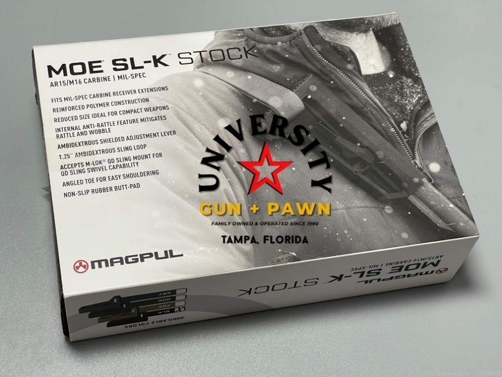 MAGPUL INDUSTRIES MOE SL-K Carbine AR-15 Stock 840815103080 MAG626-BLK-img-1