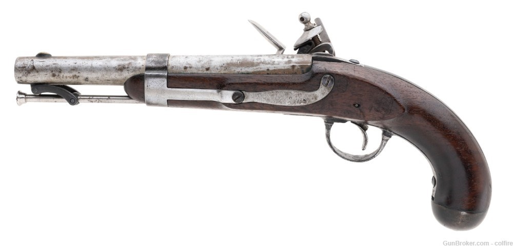 U.S. Model 1836 flintlock pistol by A. Waters .54 caliber (AH8421)-img-2