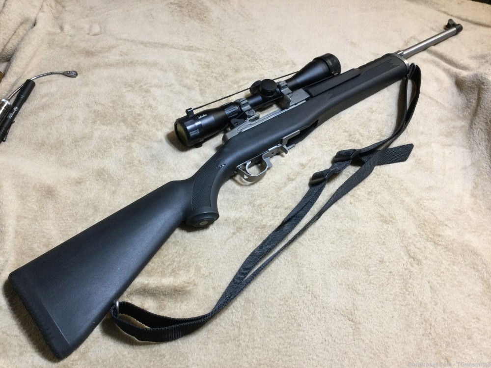 RUGER MINI-30 STAINLESS RIFLE in 7.62x39 Cal. W/Acc’s-img-0
