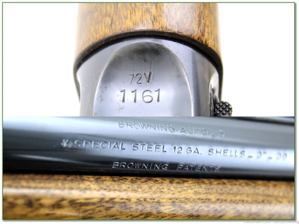 Browning A5 72 Belgium Magnum 12 Ga 30in Vent Rib Exc Cond!-img-3