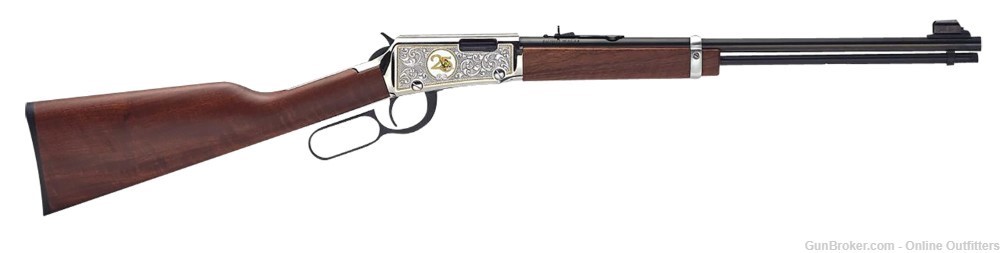 Henry H001-25 Classic 22LR Lever Action 18.5" 15+1 Nickel-Plated 25th ANNV-img-0