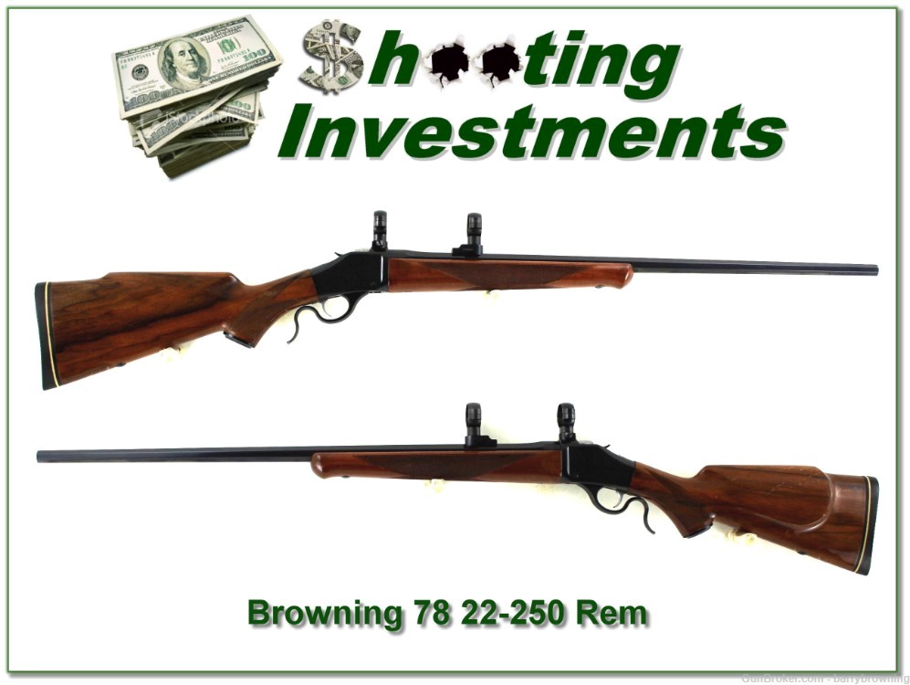 Browning Model 78 22-250 26in Octagonal barrel !-img-0