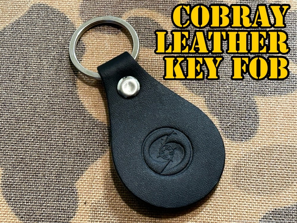 NEW! COBRAY Leather Key Fob Keychain RPB SWD MAC-10 MAC-11 M11 M10 INGRAM -img-0