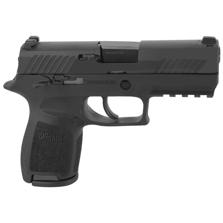 Sig Sauer P320 Nitron 9mm 3.9" MA Compliant Pistol w/SIGLITE (2)10rd Mags-img-0