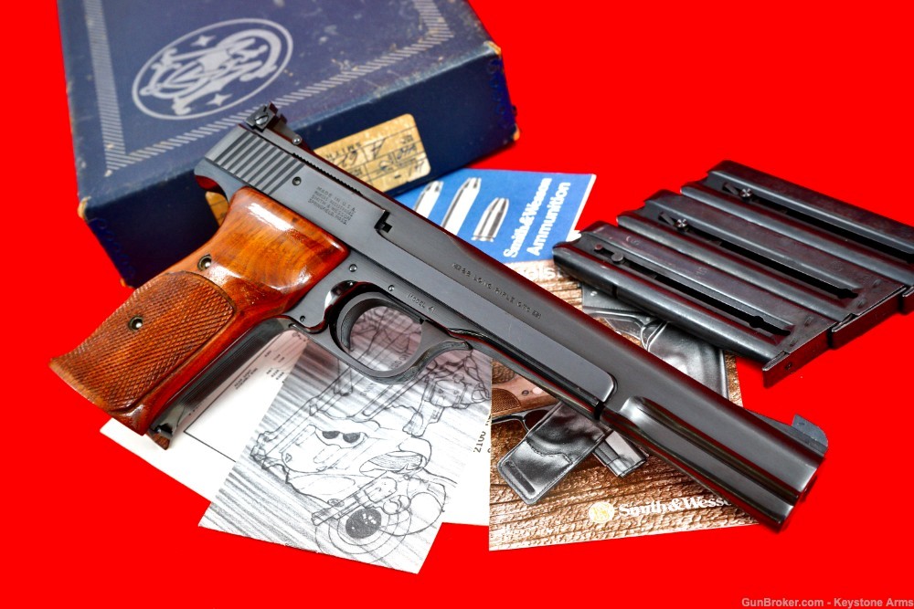 Scarce & Desired Smith & Wesson 41 .22LR 7" Barrel & Original Box ANIB-img-6