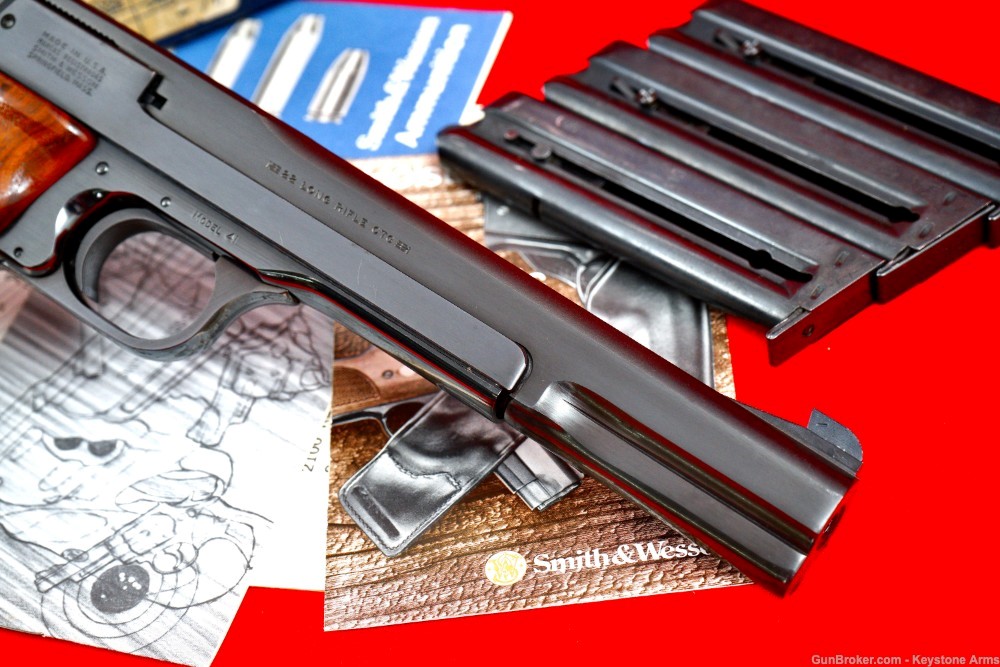Scarce & Desired Smith & Wesson 41 .22LR 7" Barrel & Original Box ANIB-img-7