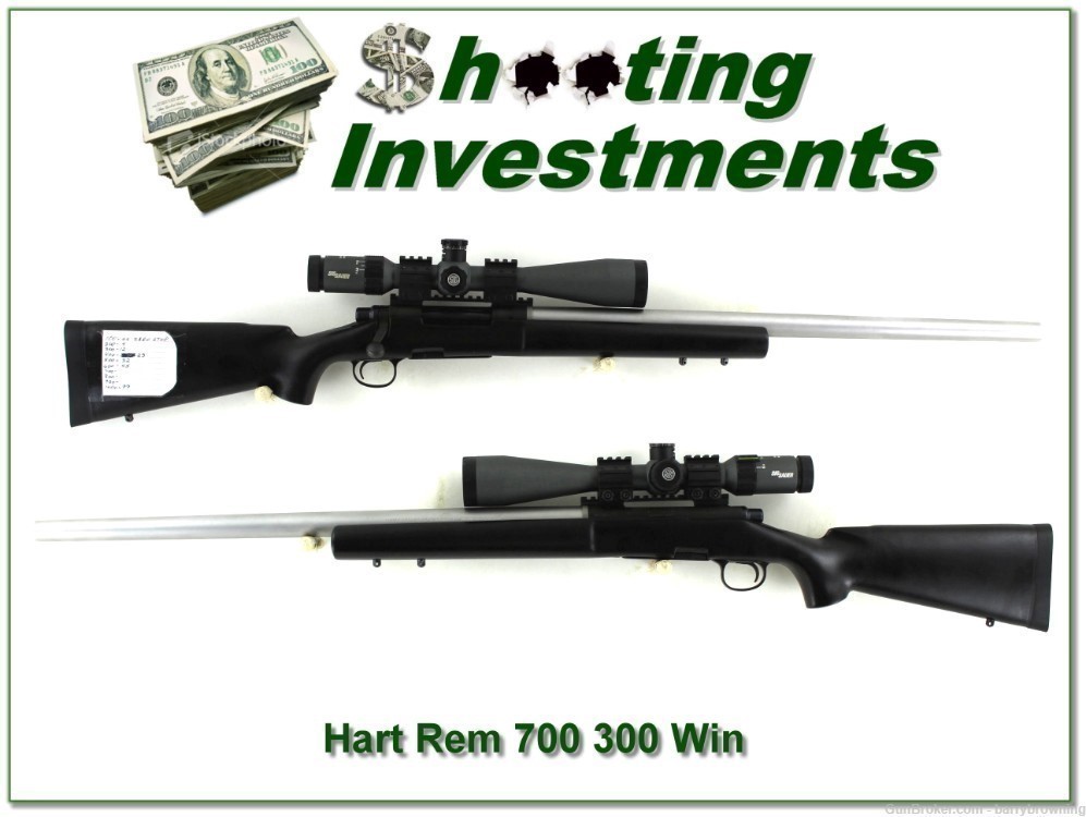 Remington 700 Custom 300 Win with 26in Hart bull barrel-img-0